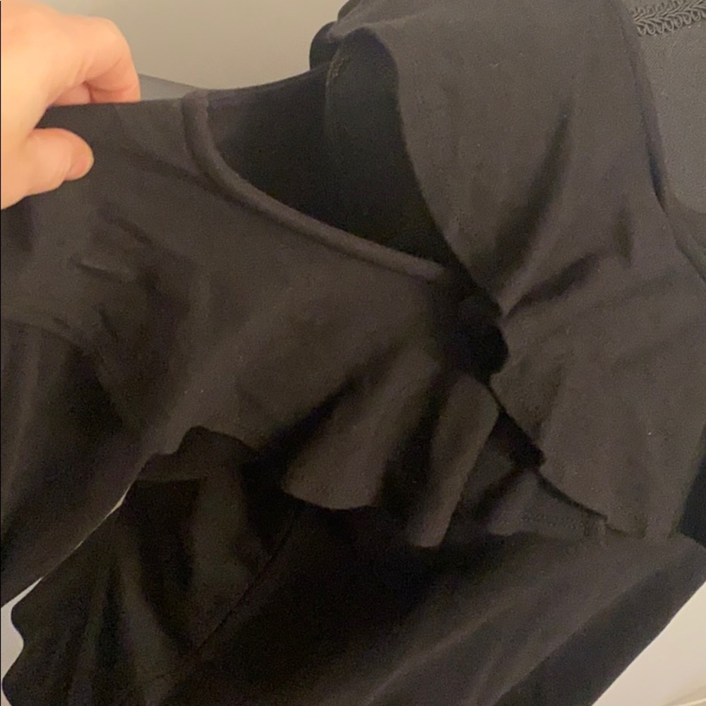 HALOGEN Cold Shoulder Ruffle Sweater - Picture 5 of 15